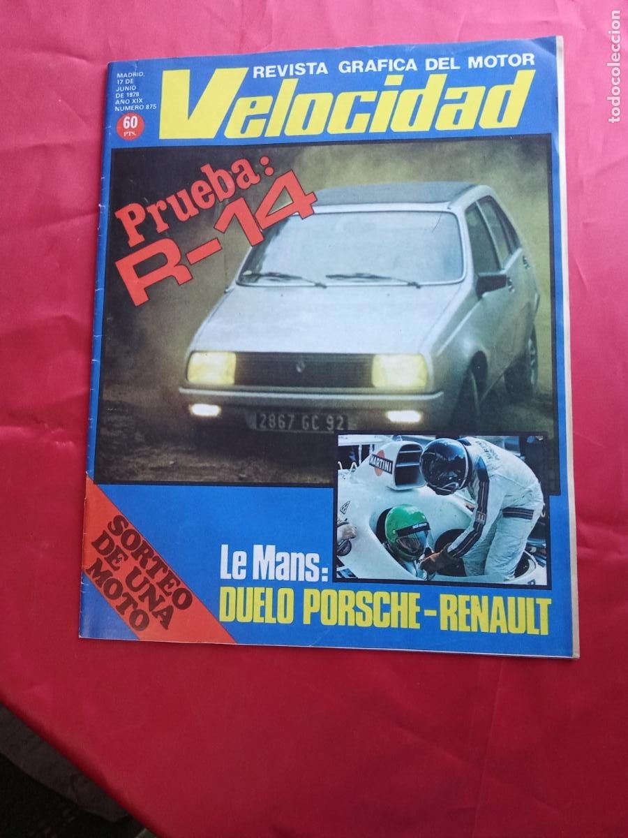 Libros: Revista Velocidad N&uacute;n. 875 Junio 1978 REV.1441