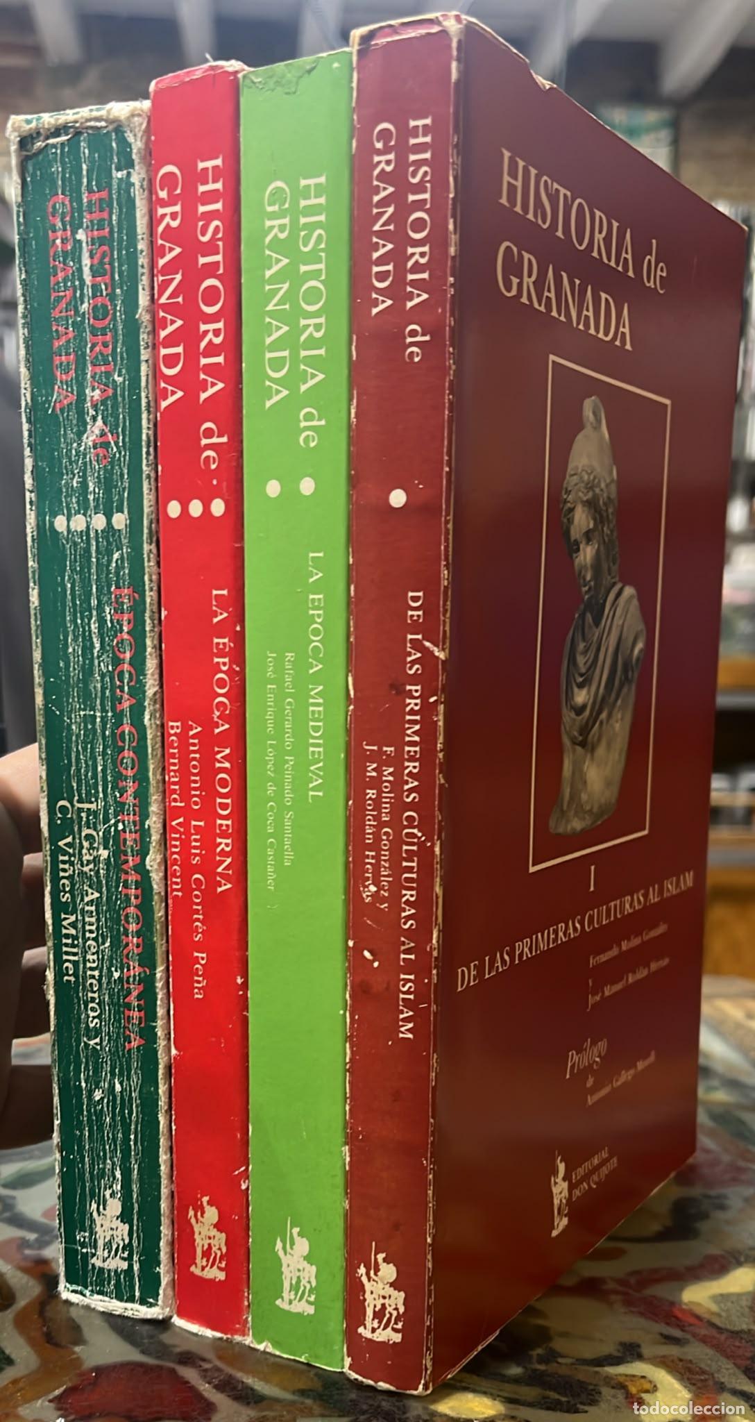 Libri di seconda mano: Historia de Granada I, II, III y IV. - VVAA.