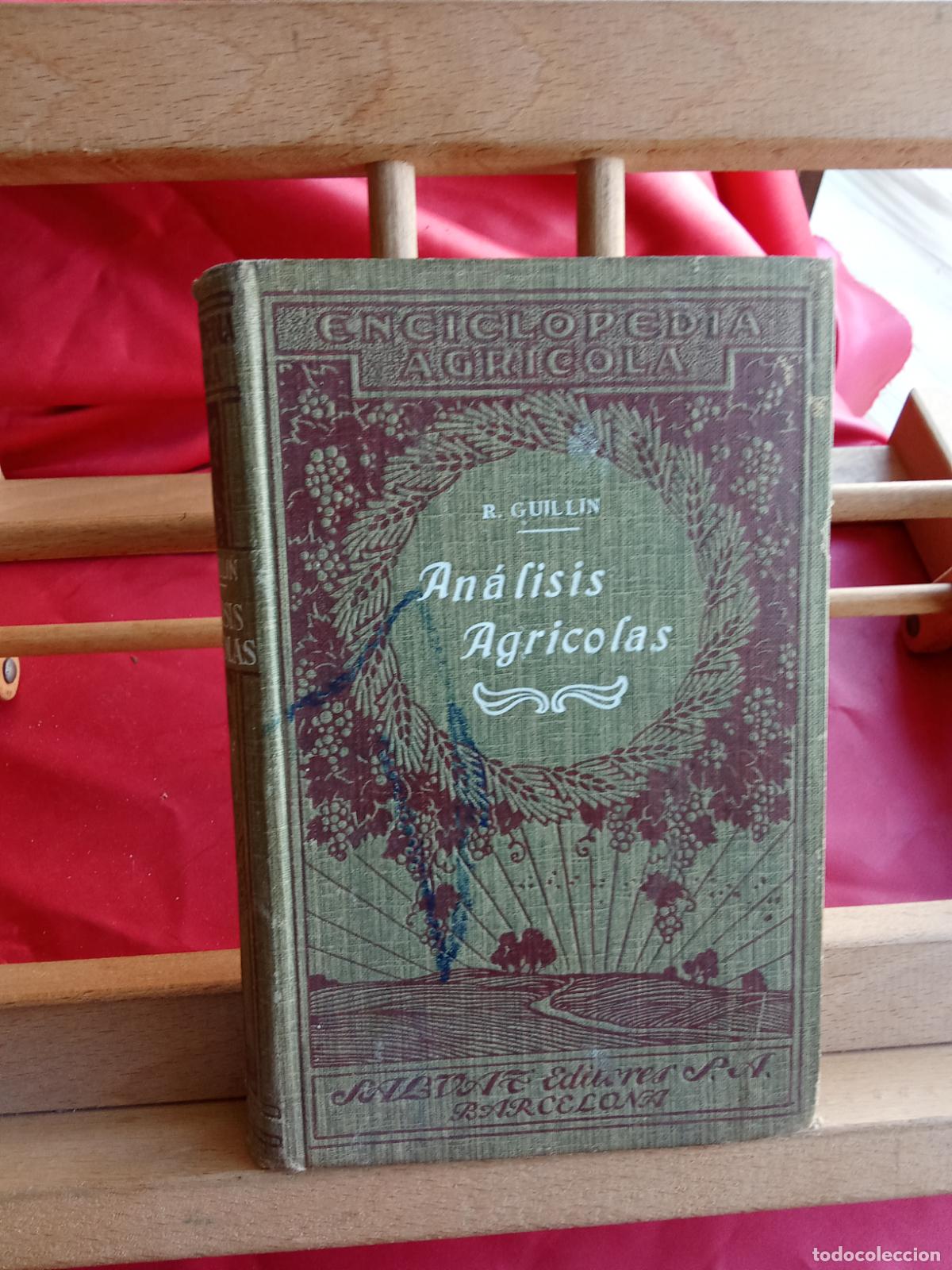 Libros: An&aacute;lisis Agricolas. R. Guilin L.23704-564