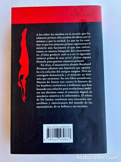 Libros: La m&uacute;sica de los n&uacute;meros primos -Marcus du Sautoy- - Foto 2