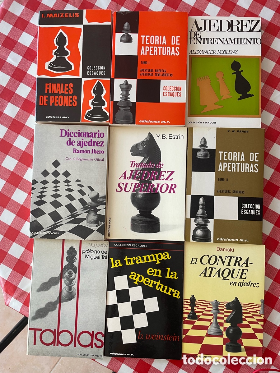 Libros: Lote 9 libros de ajedrez. Colecci&oacute;n Escaques - Ediciones Mart&iacute;nez Roca. - Foto 1