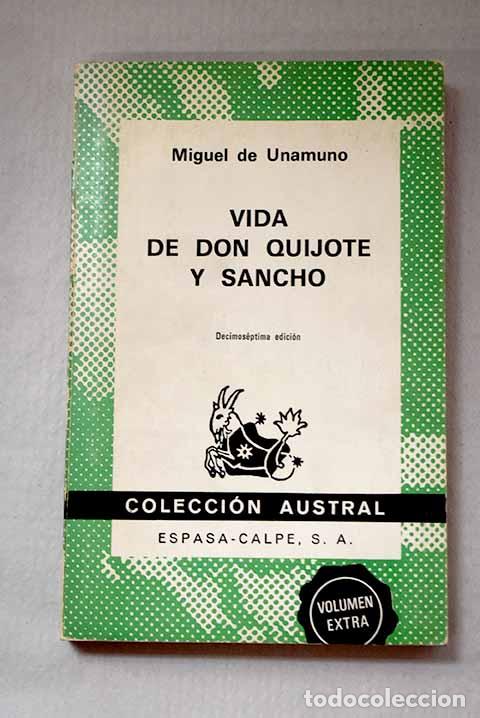 Libros: Vida de Don Quijote y Sancho.- Unamuno, Miguel de