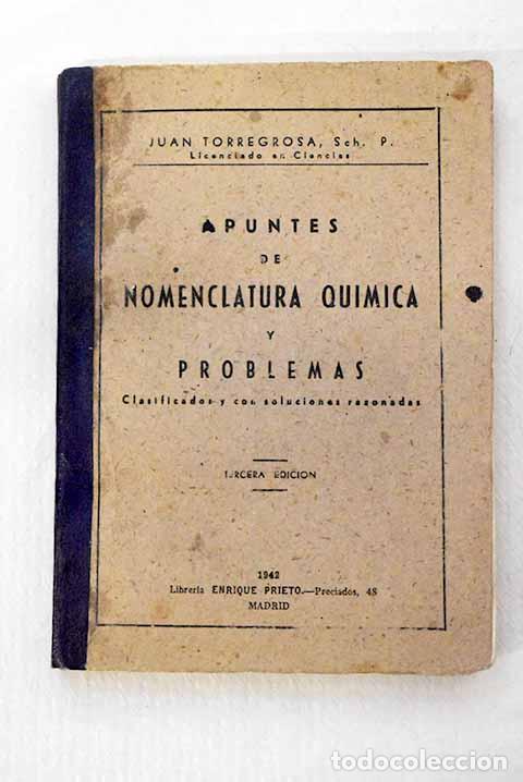 Libri di seconda mano: Apuntes de nomenclatura qu&iacute;mica y problemas clasificados y con solucionesrazonadas