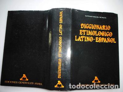 books: Diccionario etimol&oacute;gico latino-espa&ntilde;ol- 9788475253060