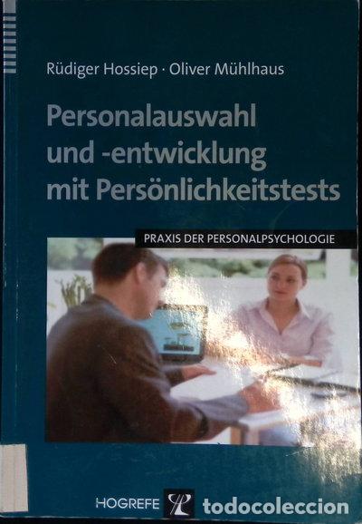 Libros: Personalauswahl und -entwicklung mit Pers&ouml;nlichkeitstests- 9783801714901