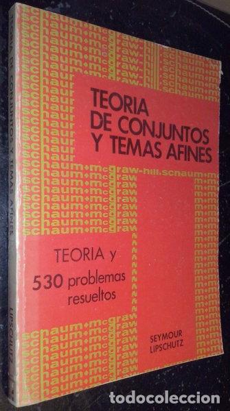 books: Teor&iacute;a y problemas de teor&iacute;a de conjuntos y temas afines- 9788485240012