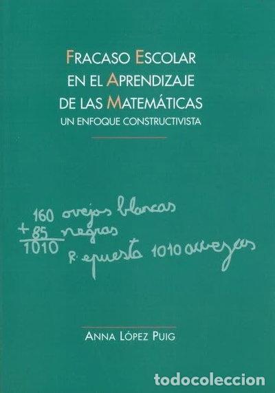 Libros: Fracaso escolar en el aprendizaje de las matem&aacute;ticas- 9788477863182