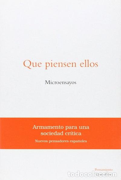 Livros em segunda m&atilde;o: Que piensen ellos- 9788495461100