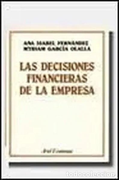 Libros: Las decisiones financieras de la empresa- 9788434420779