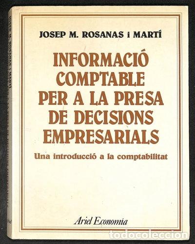 Libros: Informaci&oacute; comptable per a la presa de decisions empresarials- 9788434420786 - Foto 1