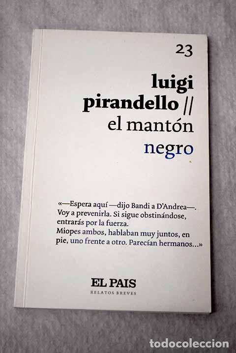 Libros: El mant&oacute;n negro: Pirandello, Luigi.- Pirandello, Luigi