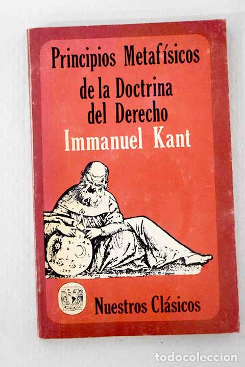 books: Principios metafisicos de la doctrina del derecho.- Kant, Immanuel