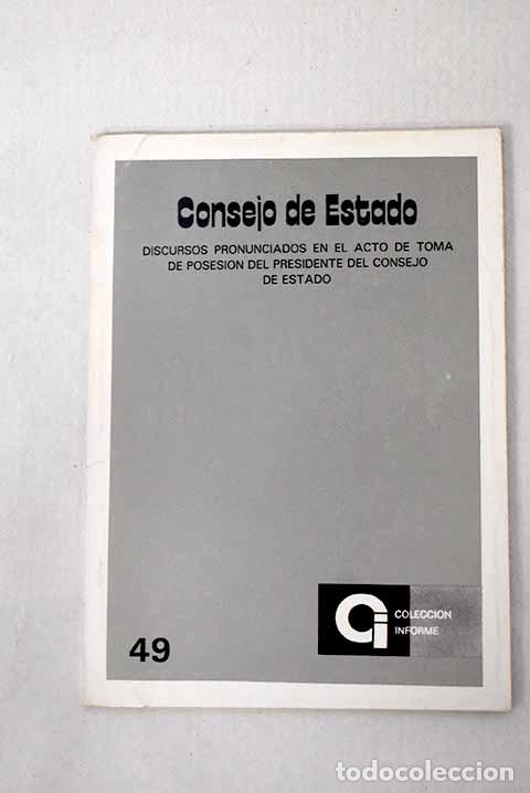 Libros: Consejo de Estado : discursos.- Guerra, Alfonso - Foto 1