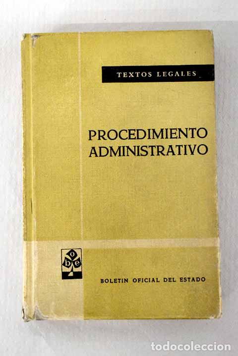 Libri di seconda mano: Procedimiento administrativo