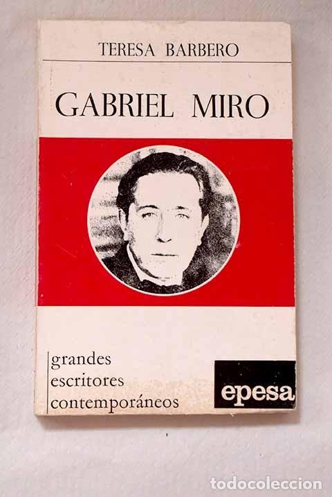 Libros: Gabriel Mir&oacute;: Barbero, Teresa.- Barbero, Teresa