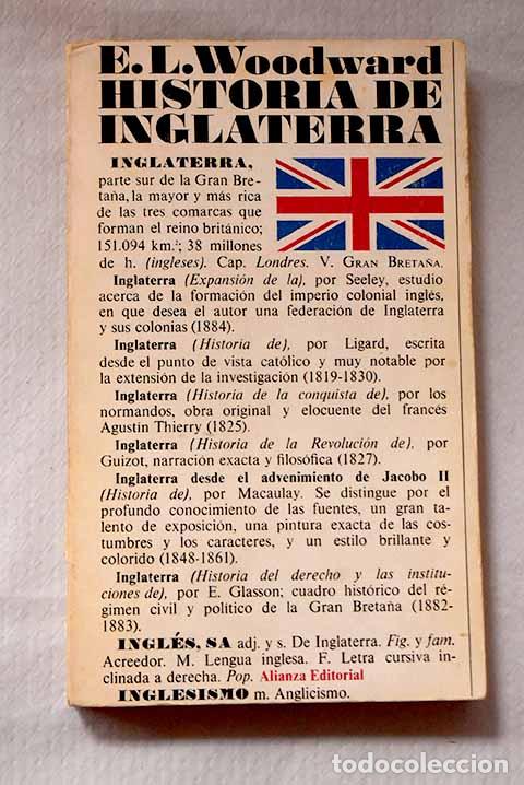 Libros: Historia de Inglaterra.- Woodward, E. L. - Foto 1