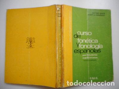 Libros: Curso de fon&eacute;tica y fonolog&iacute;a espa&ntilde;olas- 9788400041441