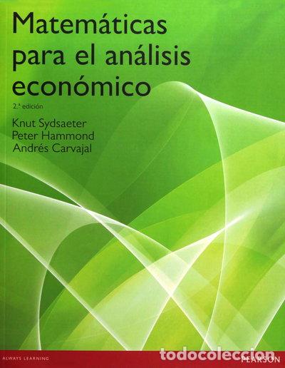 Libros: Matem&aacute;ticas para el an&aacute;lisis econ&oacute;mico- 9788483223154