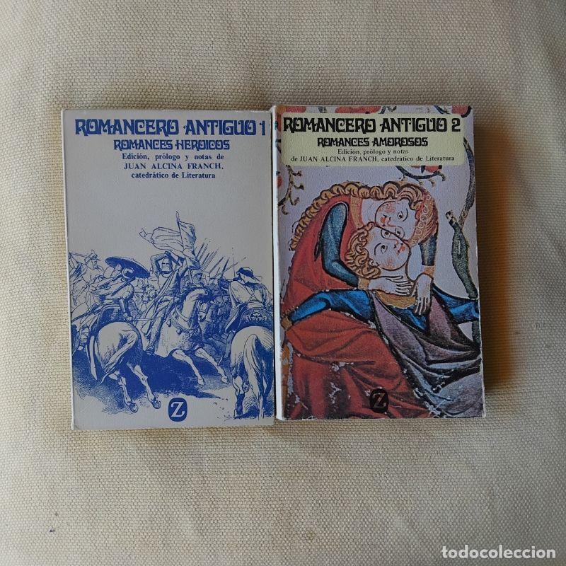 Livros em segunda m&atilde;o: Romancero antiguo 1 Romances heroicos y 2 Romances amorosos - Edici&oacute;n, pr&oacute;logo y notas de Juan Alcin