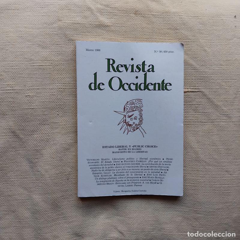 Libros: Revista de Occidente n&ordm; 58
