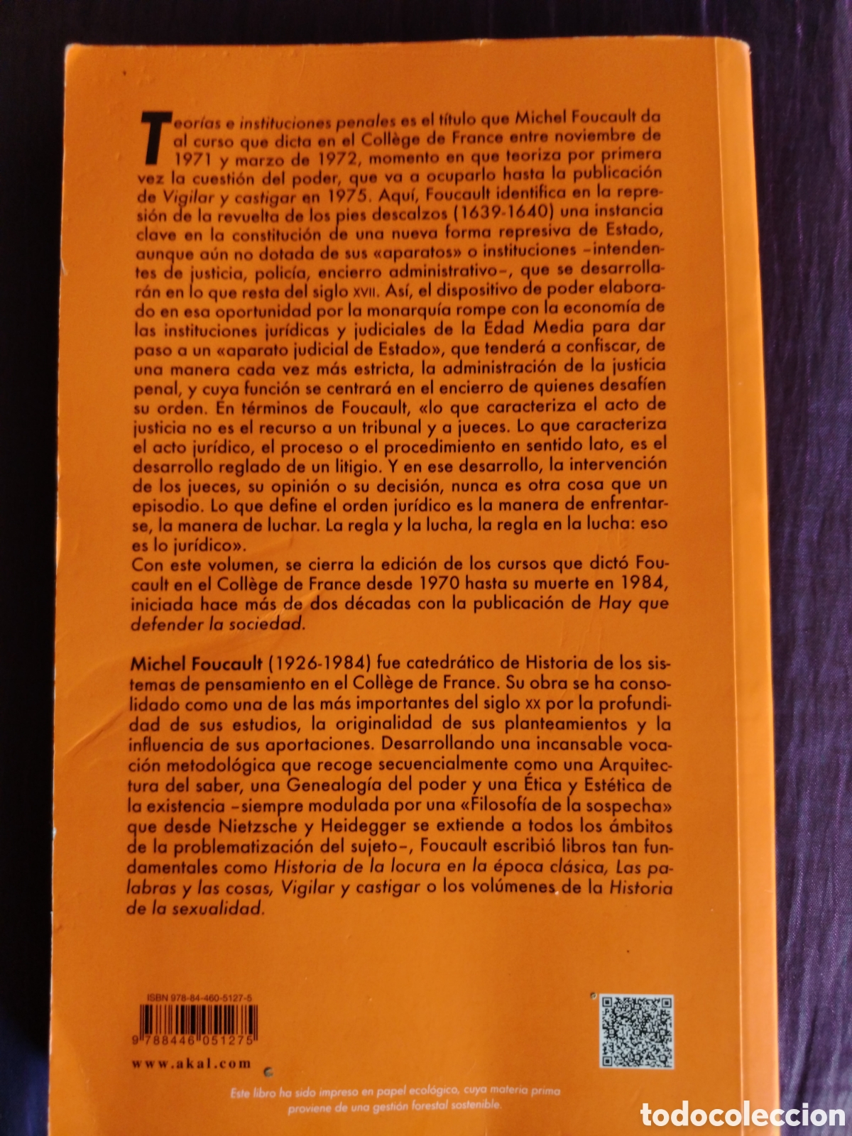 Libros: Teor&iacute;as e instituciones penales - FOUCAULT - Foto 2