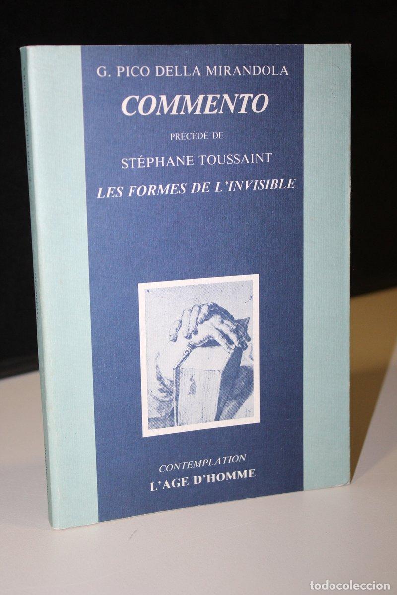 Libros: Commento. Pr&eacute;c&eacute;d&eacute; de St&eacute;phane Toussaint. Les Formes de L'Invisible. Essai sur l'Ineffabilit&eacute; au Quat