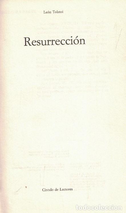 Libros: RESURRECCI&Oacute;N. - Tolstoi. Le&oacute;n,