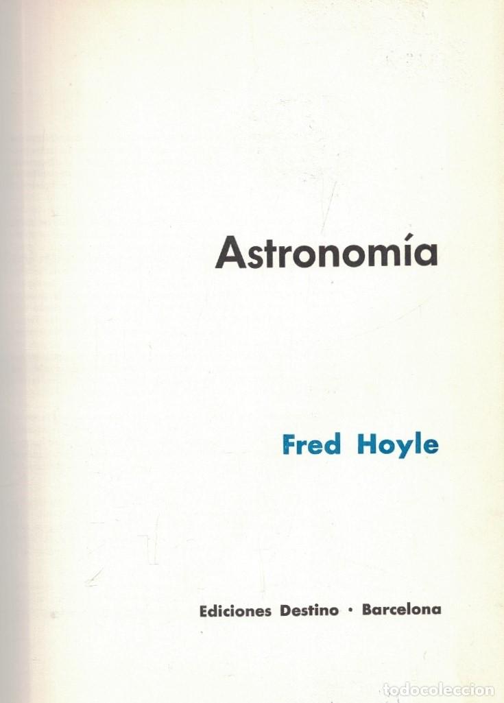 Libros: ASTRONOM&Iacute;A. - Hoyle. Fred,
