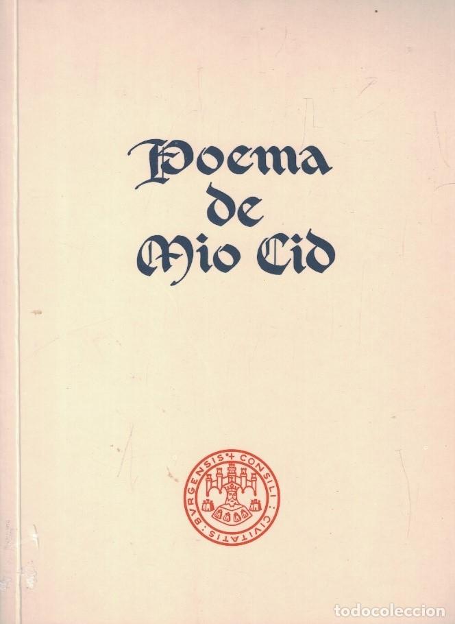 Libros: POEMA DE MIO CID. Transcripci&oacute;n y versi&oacute;n del c&oacute;dice, la ling&uuml;&iacute;stica del poema, el Cid hist&oacute;rico-el - Foto 1
