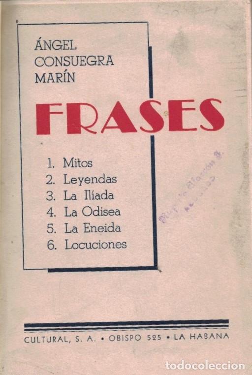 Livros em segunda m&atilde;o: FRASES. MITOS &ndash; LEYENDAS &ndash; LA ILIADA &ndash; LA ODISEA &ndash; LA ENEIDA &ndash; LOCUCIONES. - Consuegra Mar&iacute;n. &Aacute;ngel