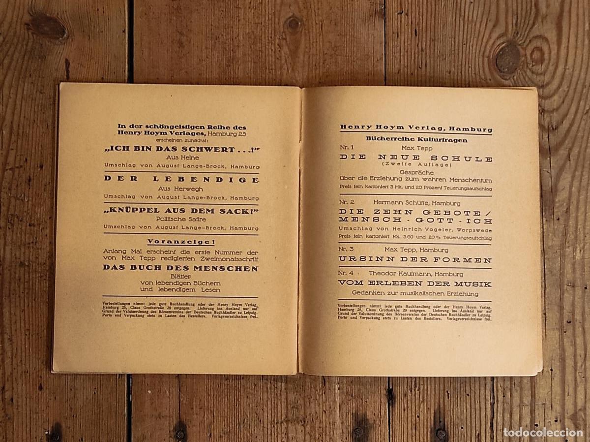 Libros: EXPRESSIONISMUS. Eine Zeitstudie von Heinrich Vogeler. - VOGELER, Heinrich. - Foto 4