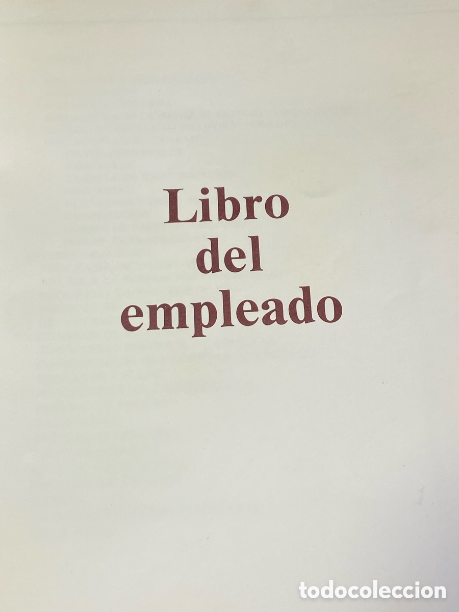 Libros: Libro del empleado. Factor&iacute;a de componentes General motors. - Foto 6
