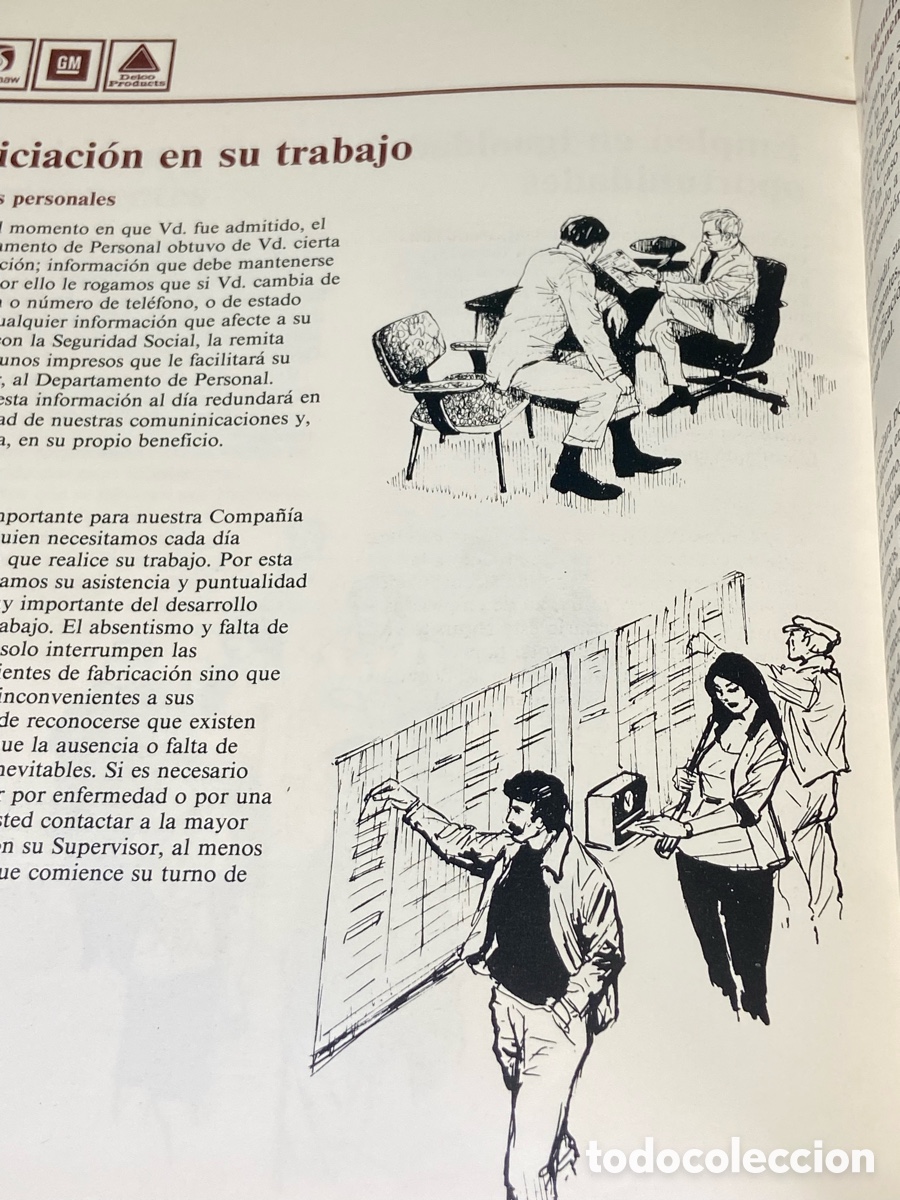 Libros: Libro del empleado. Factor&iacute;a de componentes General motors. - Foto 9