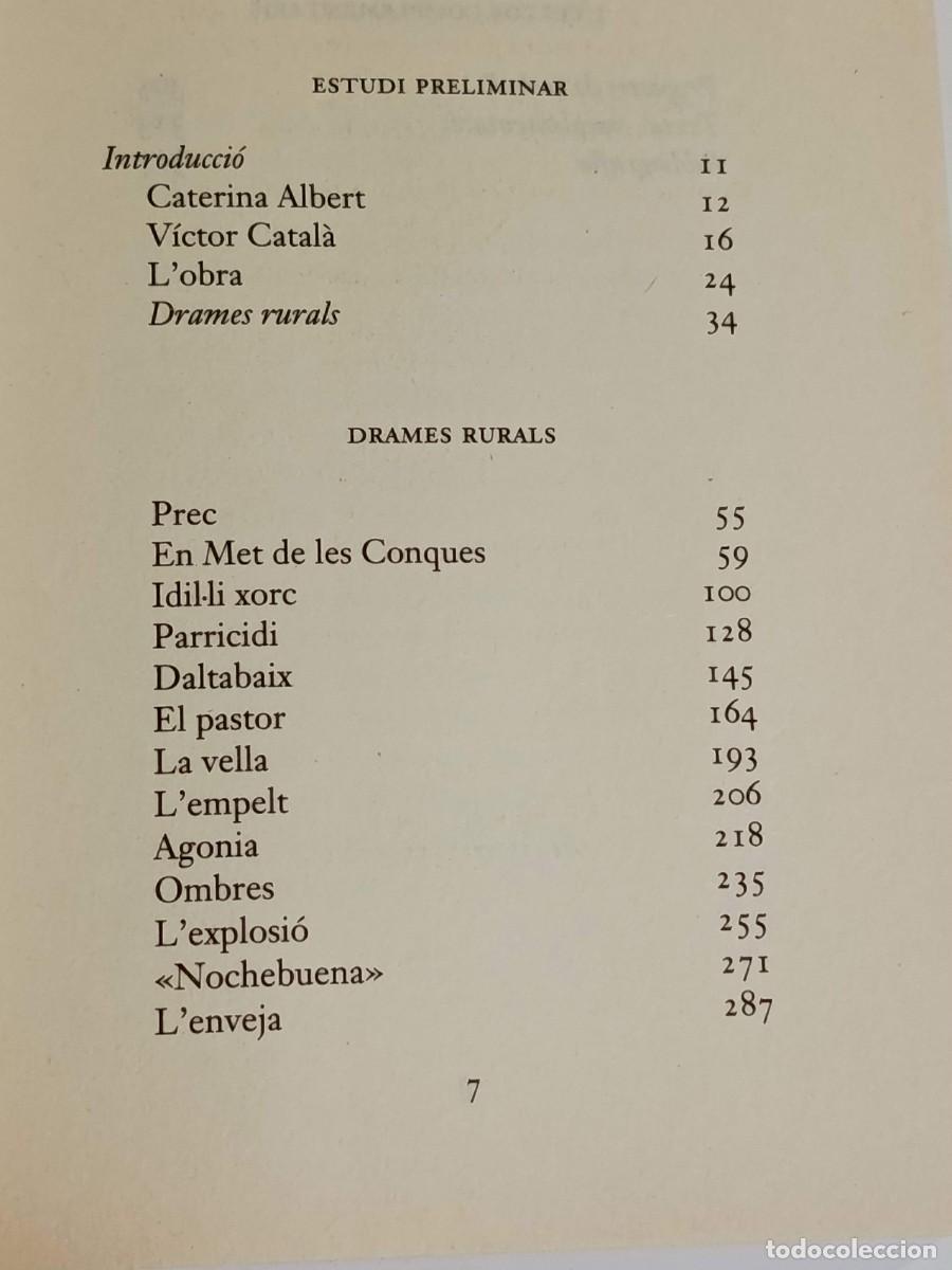 Libros: Drames rurals V&iacute;ctor Catala - Foto 5