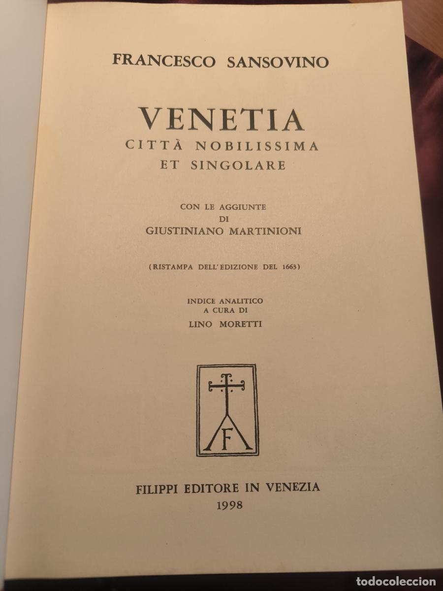 Libros: Venetia, citt&agrave; nobilissima et singolare, - Francesco Sansovino.
