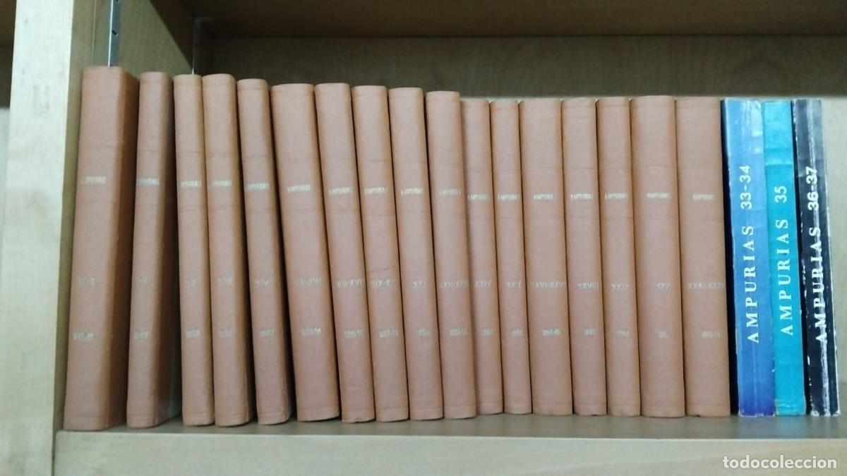 Libros: Revista Ampurias de Prehistoria y arqueolog&iacute;a. Del n&uacute;mero IX al 36-37 -