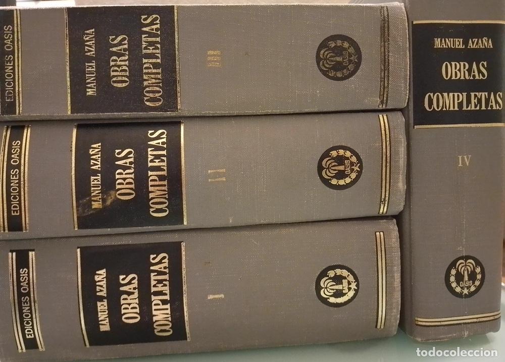Libros: Obras completas I, II, III, y IV (los cuatro tomos, obra completa, primera edici&oacute;n) - Manuel Aza&ntilde;a