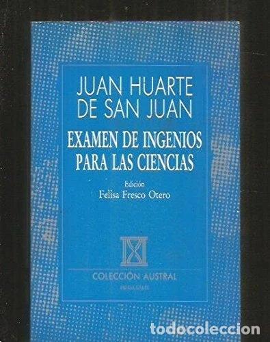 Libros: Examen de ingenios para las ciencias- 9788423972371