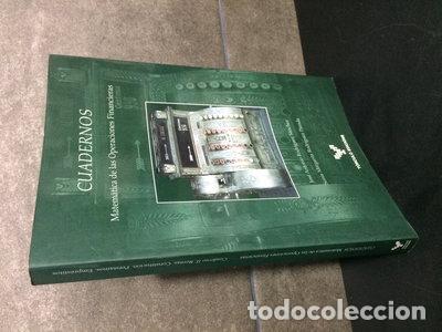 Libros: Cuadernos de matem&aacute;ticas de las operaciones financieras- 9788484081548
