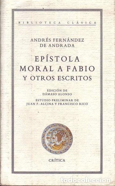 Libros: Ep&iacute;stola moral a Fabio y otros escritos- 9788474235821