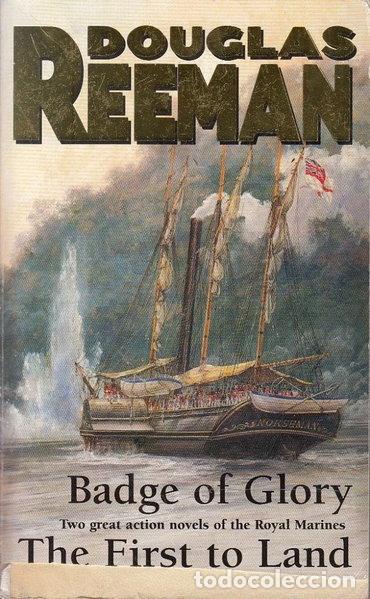 books: Badge of Glory & The First to Land- 9780099426974