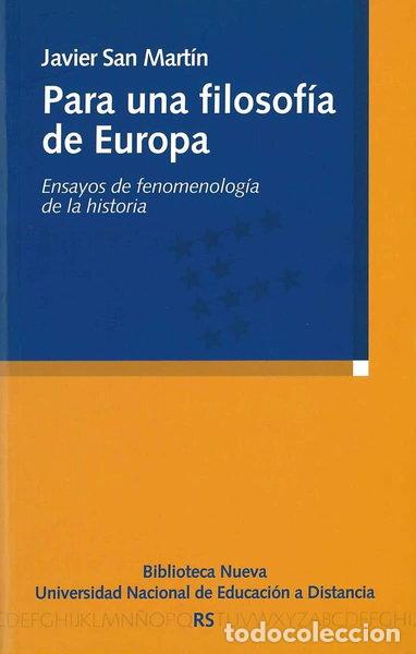 Libros: Para una filosof&iacute;a de Europa- 9788497427043
