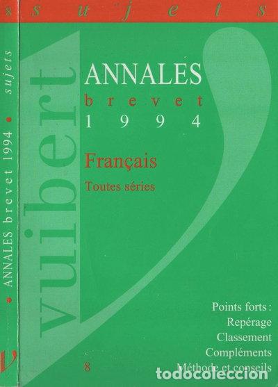 Libros: Fran&ccedil;ais Brevet 1994- 9782711793082 - Foto 1
