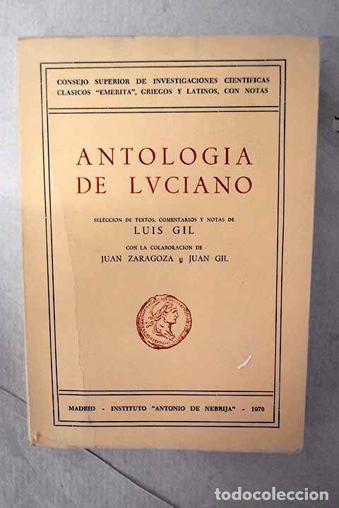 Livres: Antologia de Luciano.- Luciano de Sam&oacute;sata