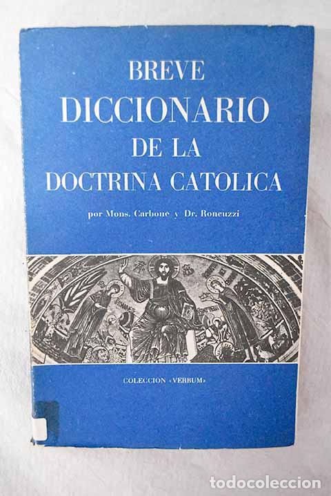 Libros: Breve diccionario de la Doctrina Cristiana