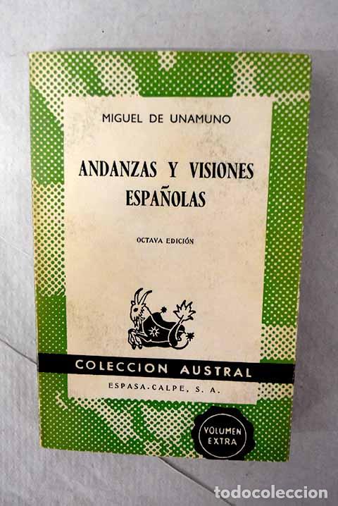books: Andanzas y visiones espa&ntilde;olas.- Unamuno, Miguel de