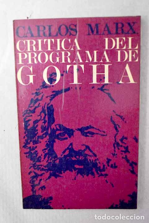 Libri di seconda mano: Cr&iacute;tica de programa de Gotha.- Marx, Karl