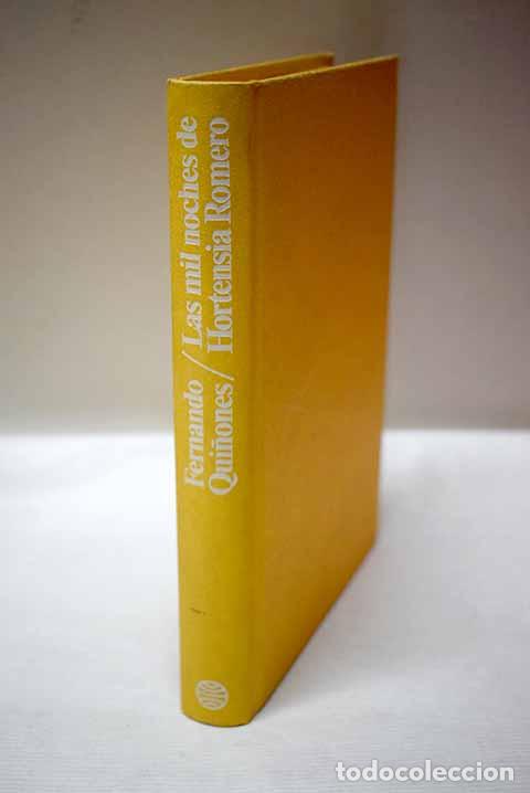books: Las mil noches de Hortensia Romero.- Qui&ntilde;ones, Fernando