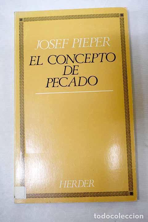 Livres: El concepto de pecado.- Pieper, Josef