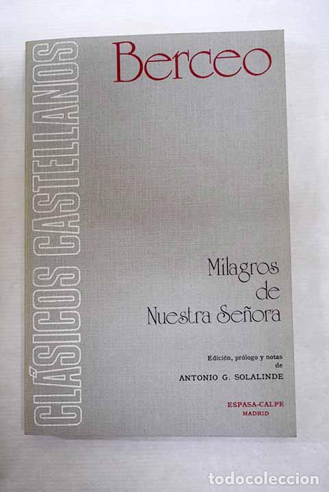 Libros: Milagros de Nuestra Se&ntilde;ora.- Gonzalo de Berceo